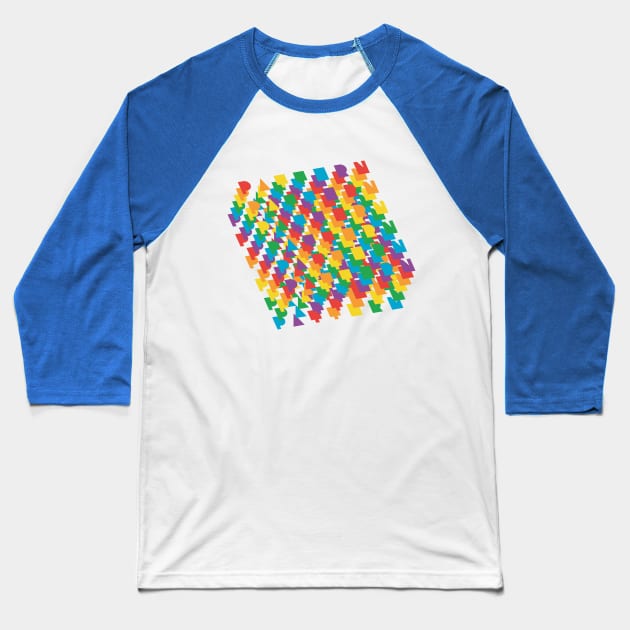 pattern pattern Baseball T-Shirt by justduick